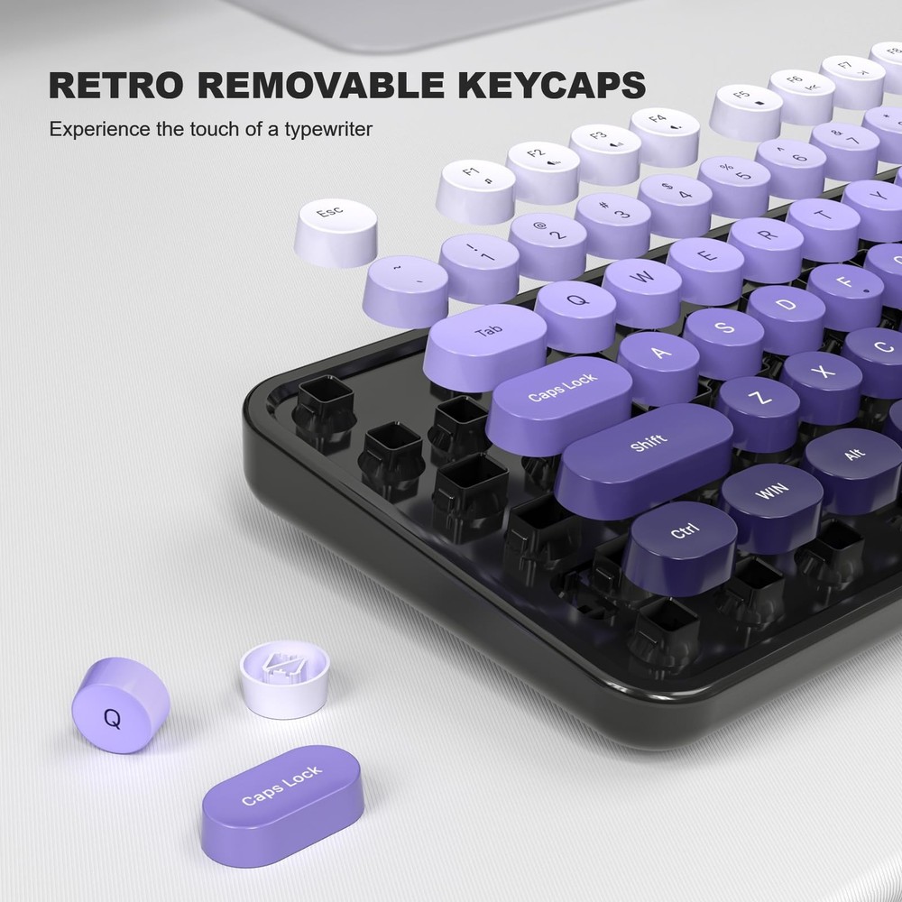 MOFII Computer Keyboards Wired, Plug Play USB Full Size Typewriter Keyboard, ...