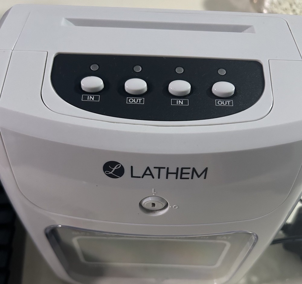 LATHEM 400E TOP FEED ELECTRONIC TIME CLOCK KIT - Missing Key