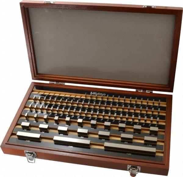Mitutoyo 516-902-26 81pc Rectangular Steel Gage Block Set Grade 0