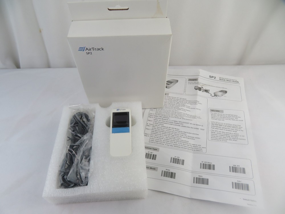 AirTrack SP2 Bluetooth 2D Imager Wireless Pocket Barcode Scanner SP2-1012A2006