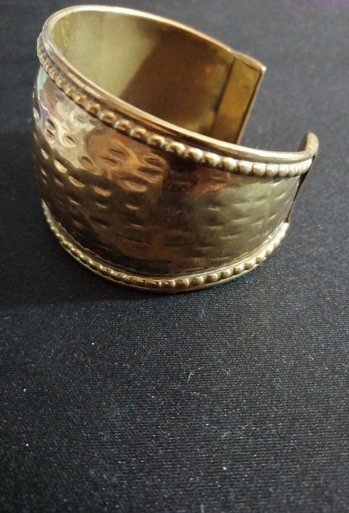 India Brass Tone Cuff Bracelet