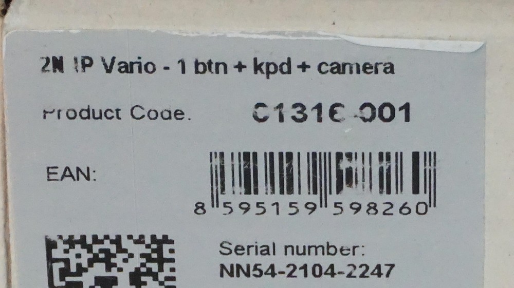 -=NEW=-2N HELIOS IP VARIO VIDEO INTERCOM/ACCESS CONTROL/RFID READER|9137111CKU