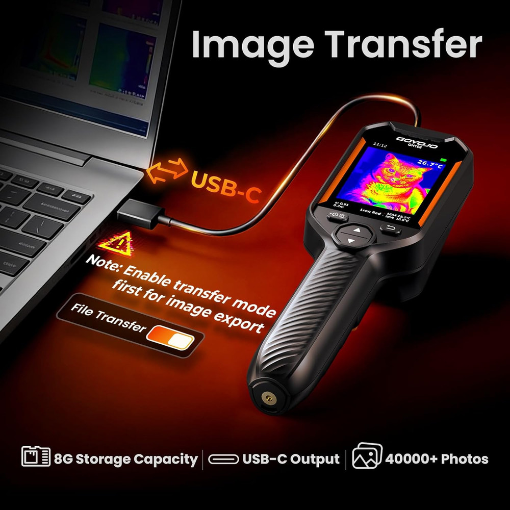 GH192 Thermal Imaging Camera 240X240 Super IR Resolution with 2MP Visual Camera