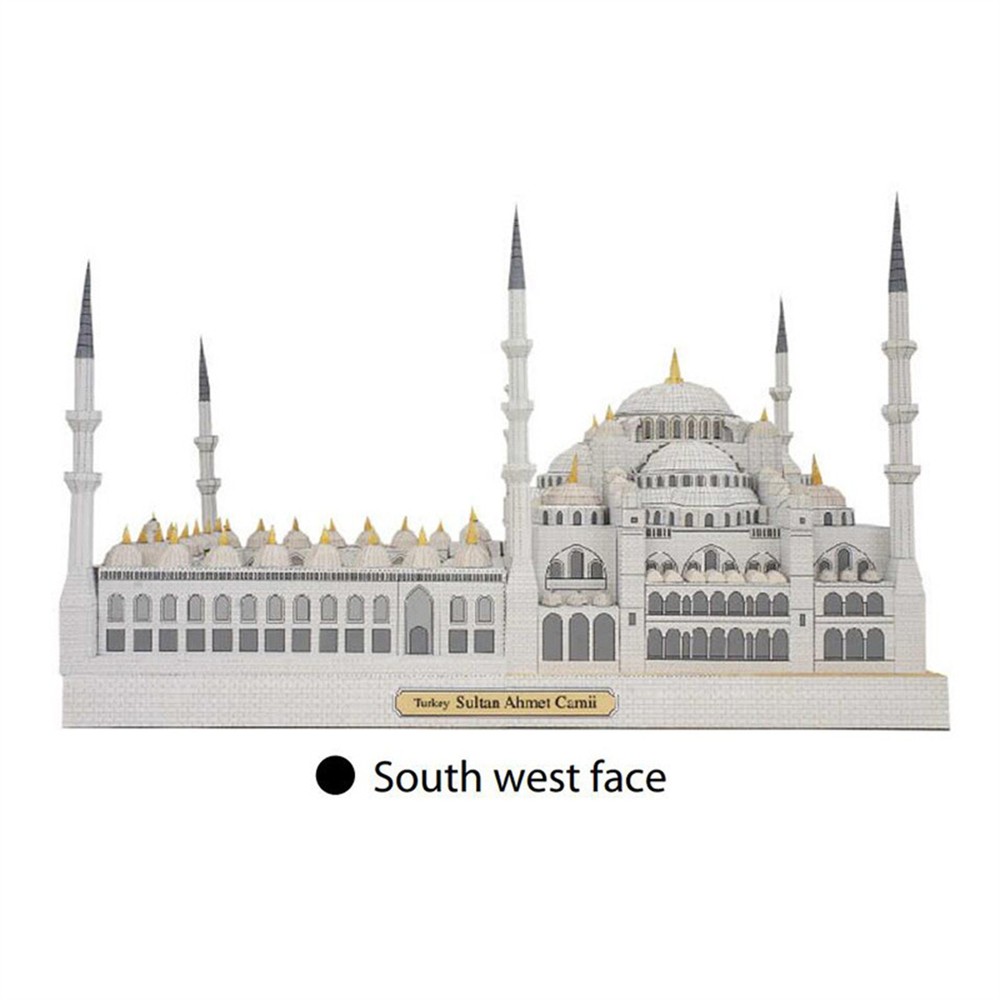 Blue Mosque Sudan 3D Paper Model Replacement Accessories Commponents Beautiful