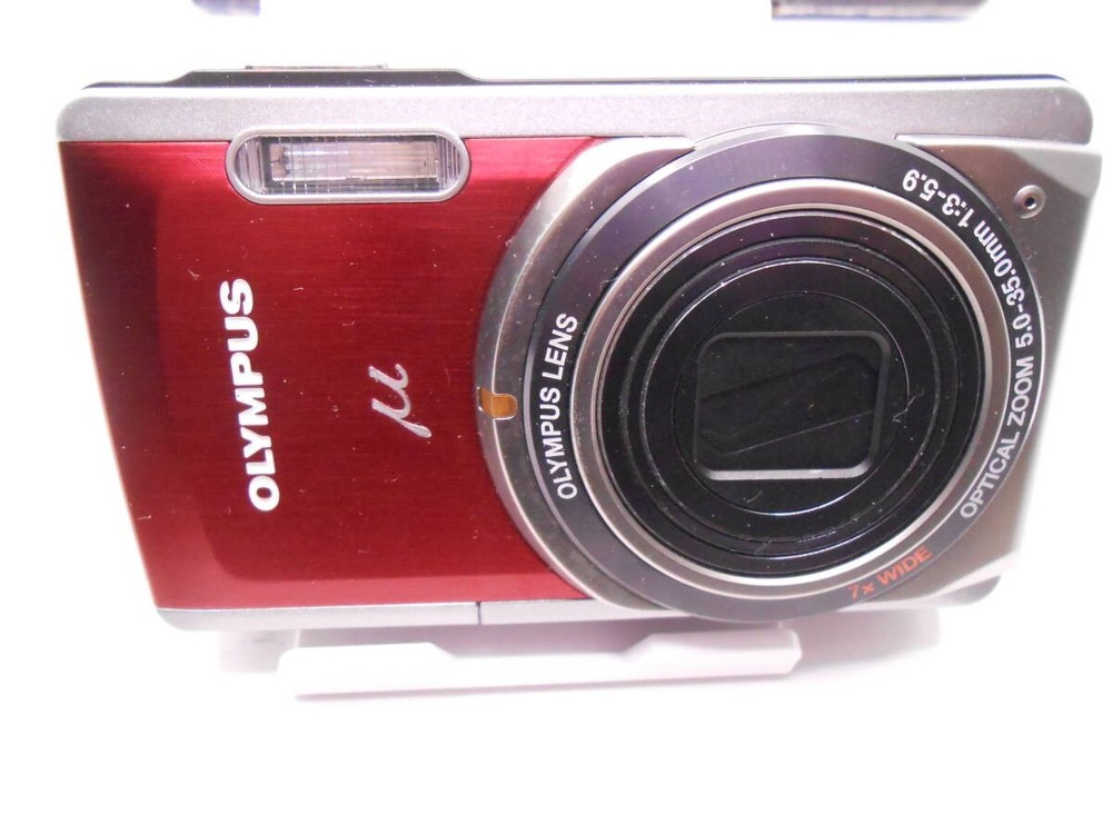 Simple operation OLYMPUS μ-7020 Red compact digital camera Olympus μ red (with