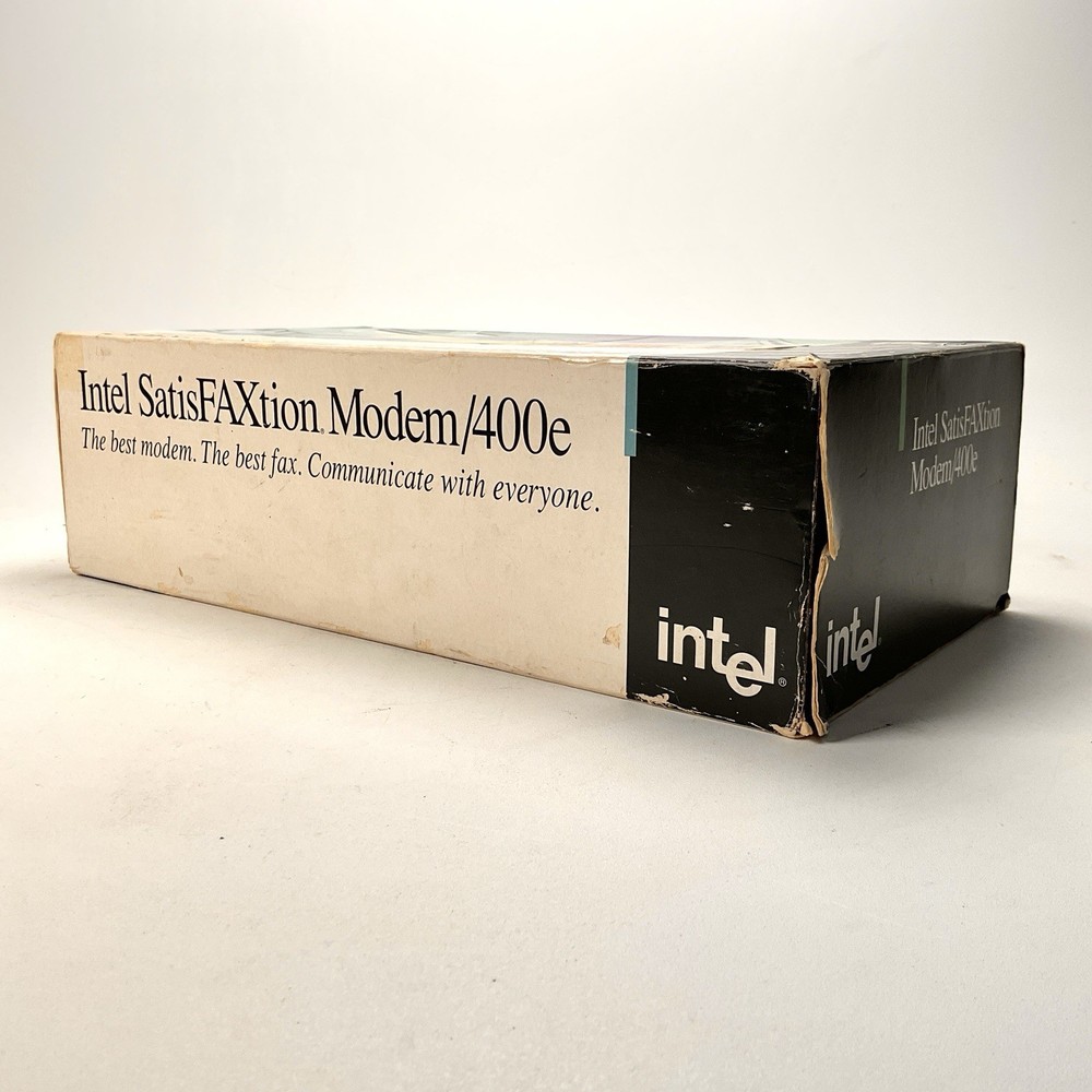 Intel SatisFAXtion External Modem/400e 57600 bps PCFM6501 Vintage Computing