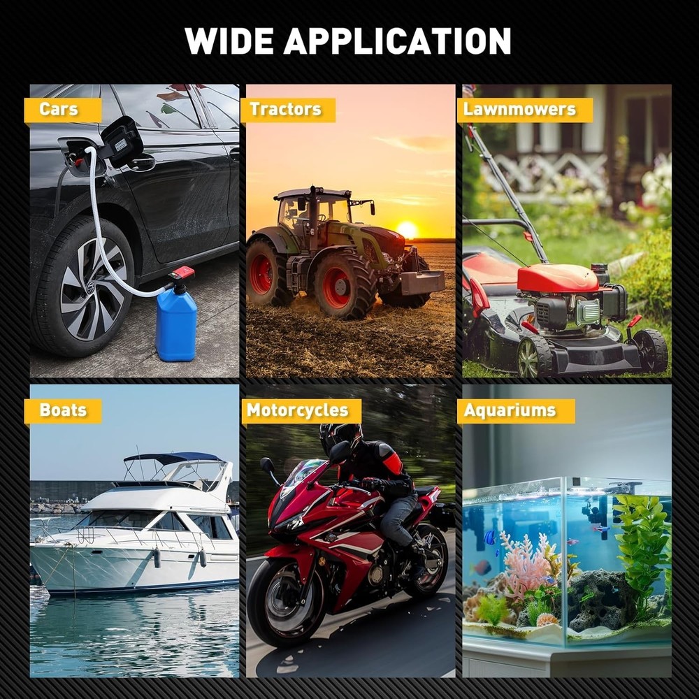 Automatic Fuel Transfer Pump with Auto-Stop Sensor(3.2 GPM), Battery Operated