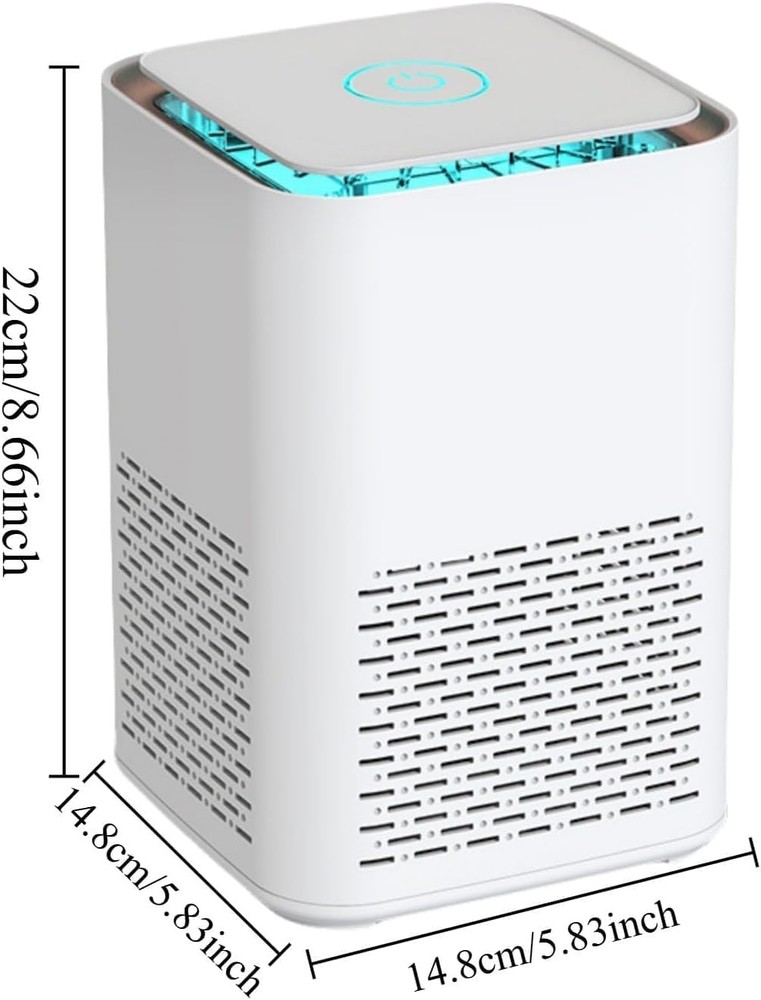 Mini Air Purifier with Essential Oil Diffuser White