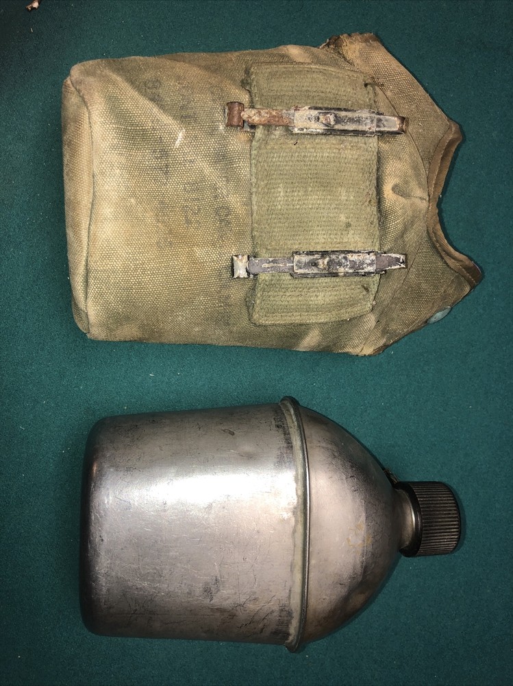 WW2 US Army Military Canteen and Cover 1945 G.P.&F.  Co.