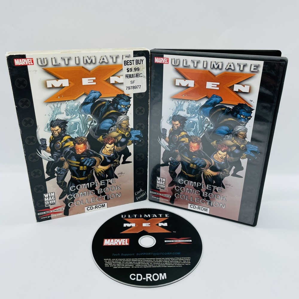 Marvel Comics Ultimate X-Men Complete Comic Book Collection CD-ROM Mac Windows