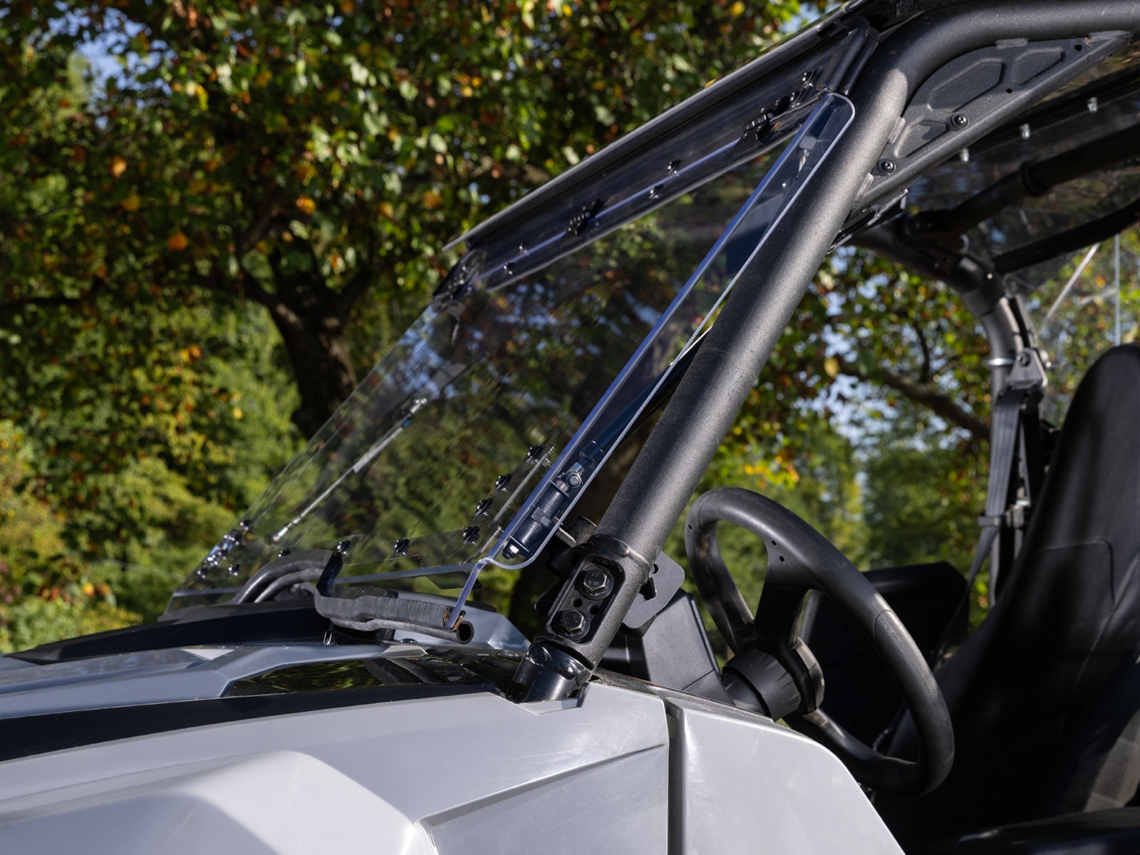 SuperATV Scratch Resistant Flip Windshield for Yamaha Wolverine X2/2021+