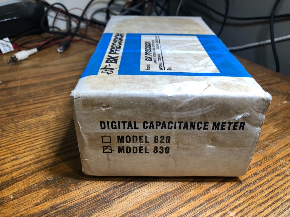 Working BK Precision 830 AUTORANGING Capacitance Meter with Original Box