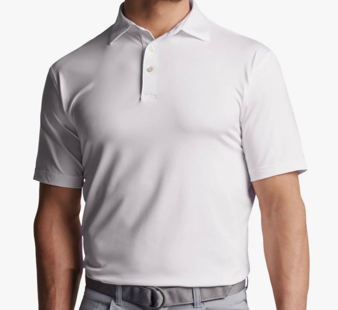 NEW Peter Millar Mens Solid Performance Jersey Polo Golf Shirt Authentic