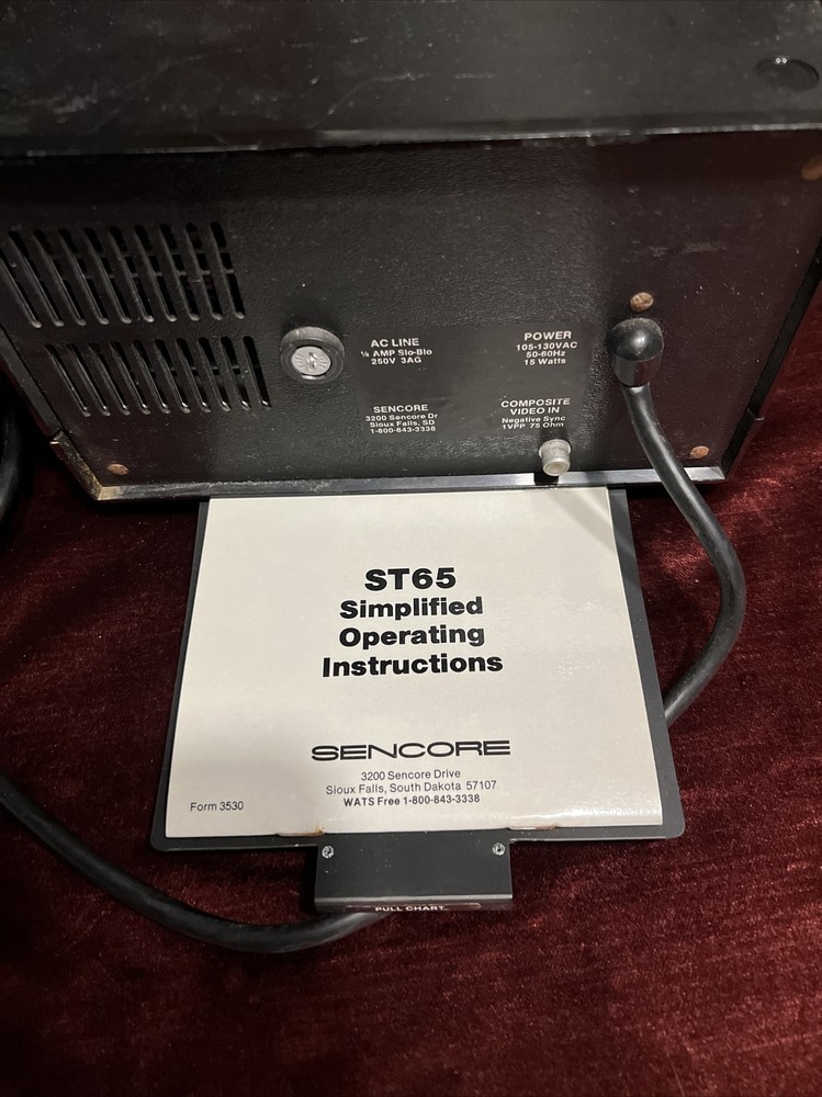 Sencore ST65 Video analyzer stereo TV adder W/Instructions!
