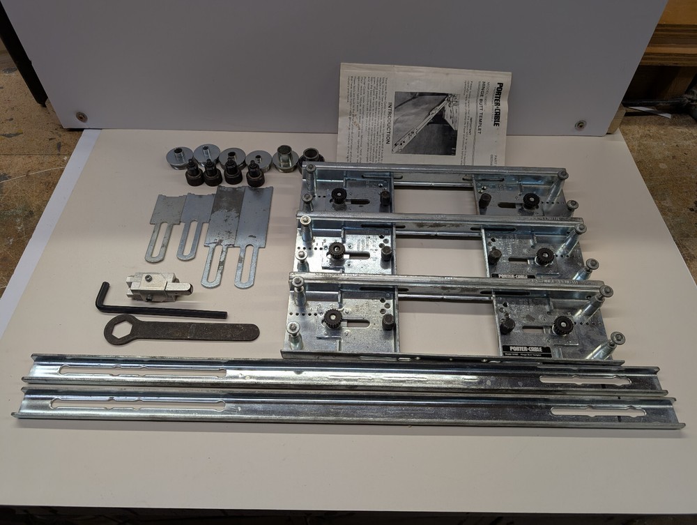 Porter Cable hinge butt template with porta-plane