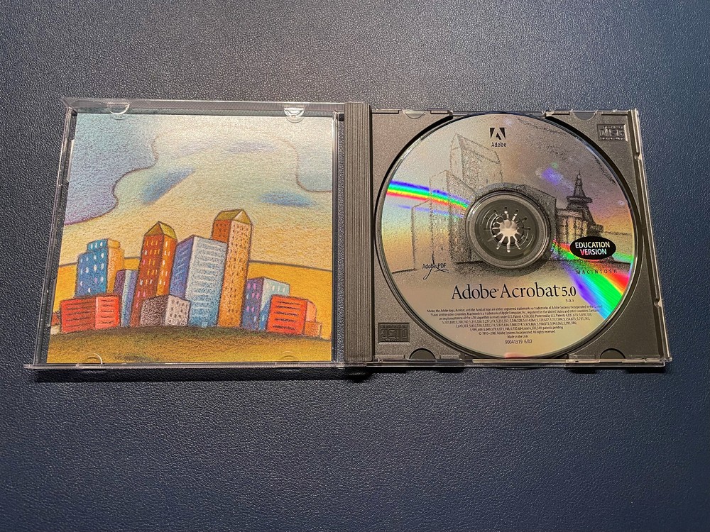 Adobe Acrobat 5.0 Education Version Apple Mac OS with Serial and Box, Complete