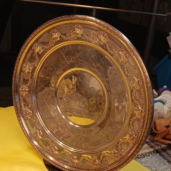 Reed & Barton EPNS Silver Plate Decorative Charger Plate 11" 1706 Decorative