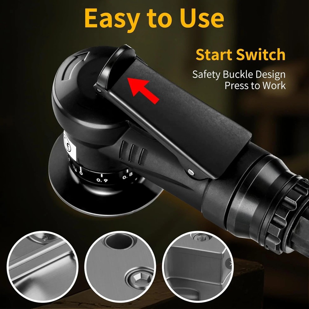 2 in 1 Pneumatic Chamfering Tool - Mini Air Chamfer Tool for C & R Deburring, 45