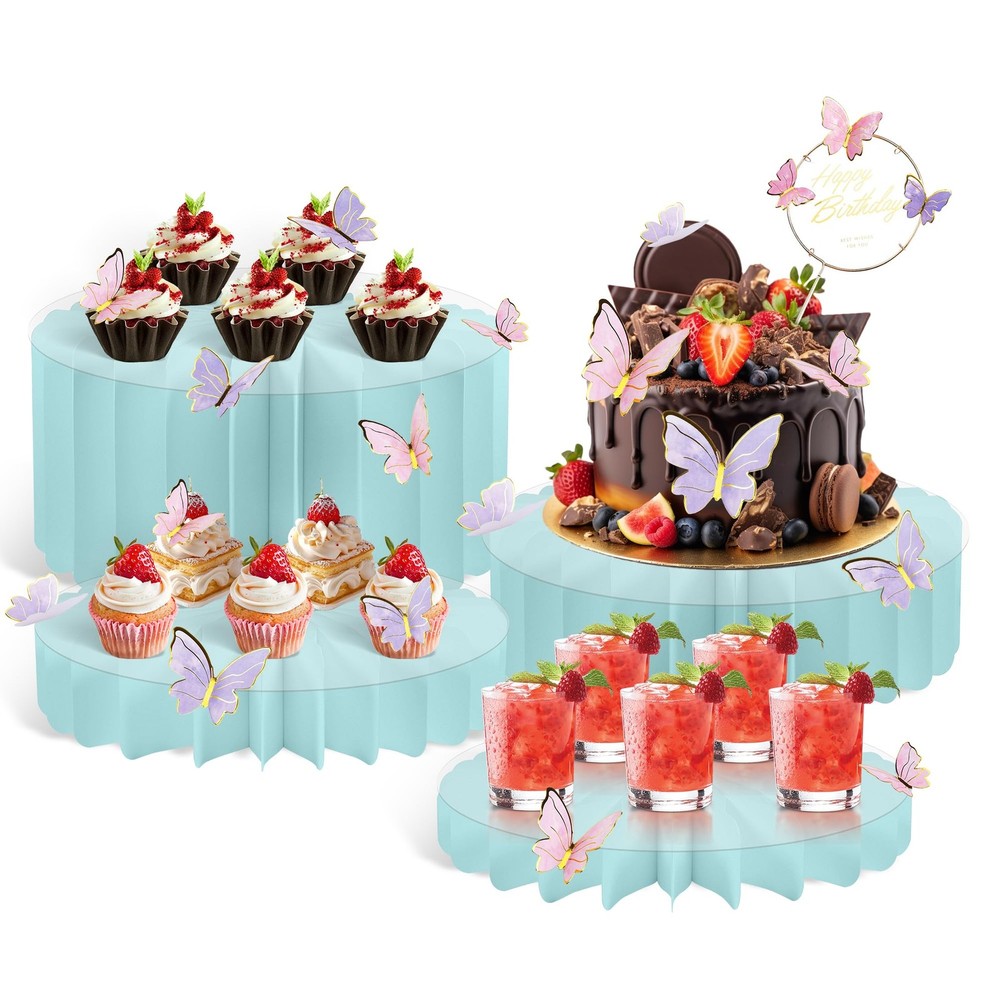 4-Pack Buffet Risers |Food Risers for Buffet Table,Black able Acrylic Risers ...