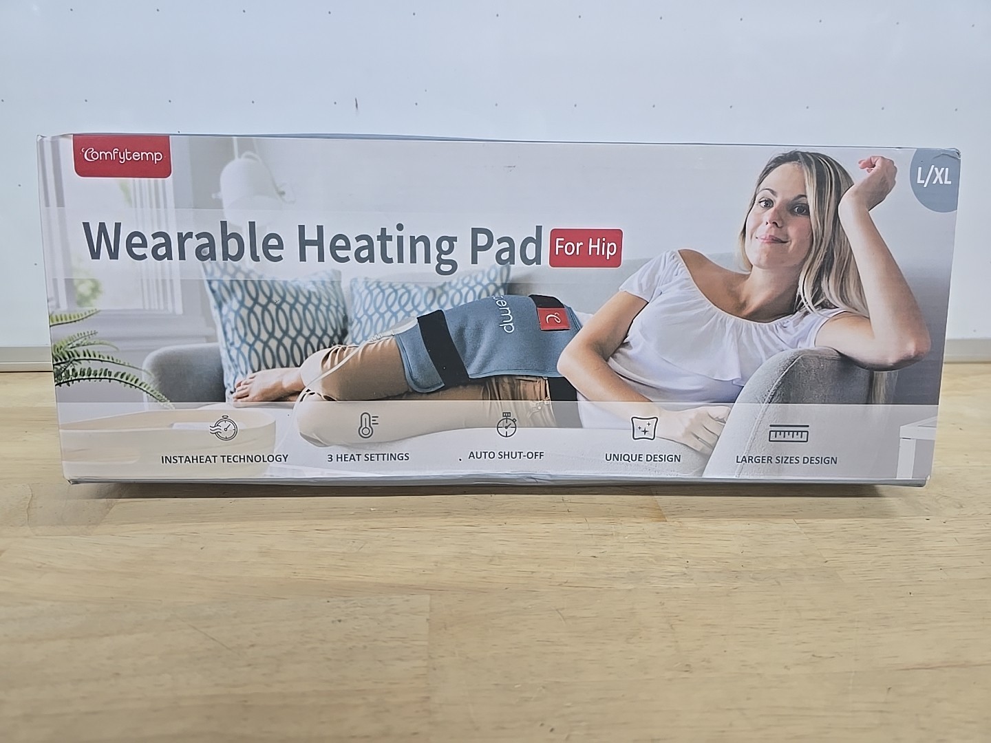 Comfytemp Hip Heating Pad for Hip/Sciatica Pain Relief (L/XL) Electric Heat Pad
