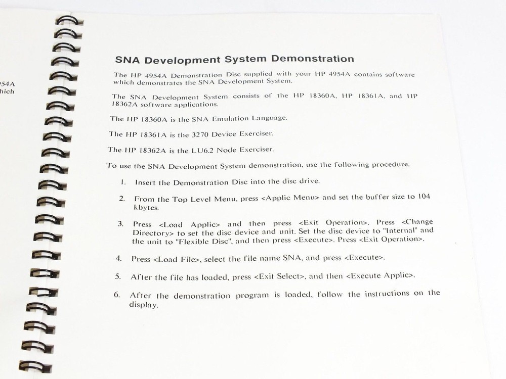 HP 04954-94004 4954A Protocol Analyzer Software Demonstration User's Guide