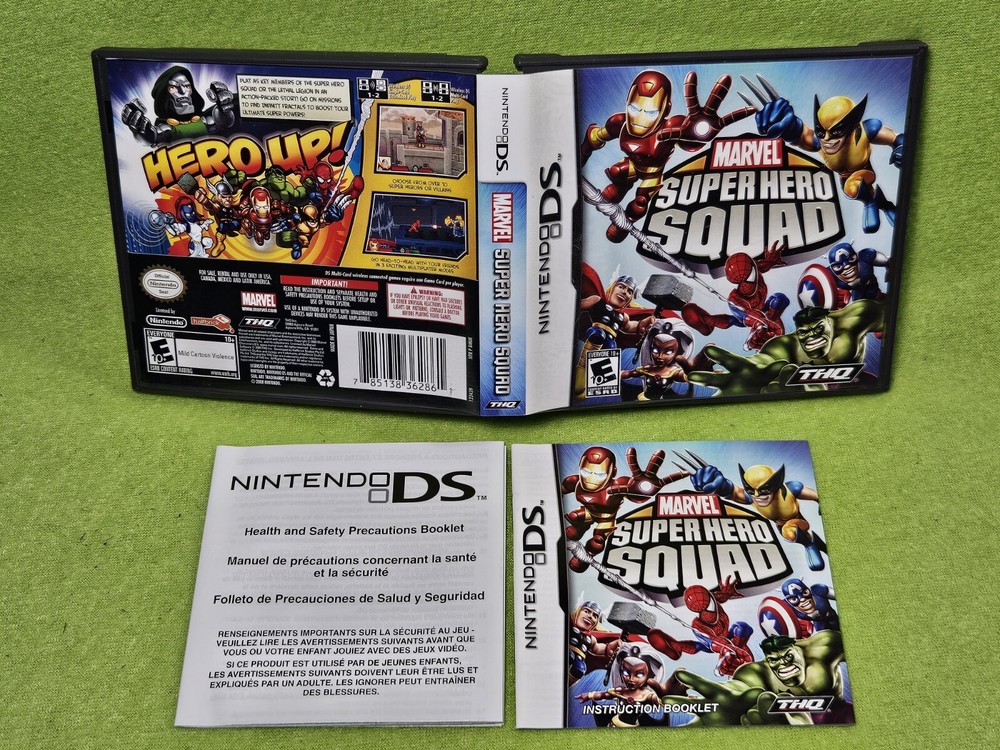 MARVEL SUPER HERO SQUAD Nintendo DS - Case & Manual Only!!!