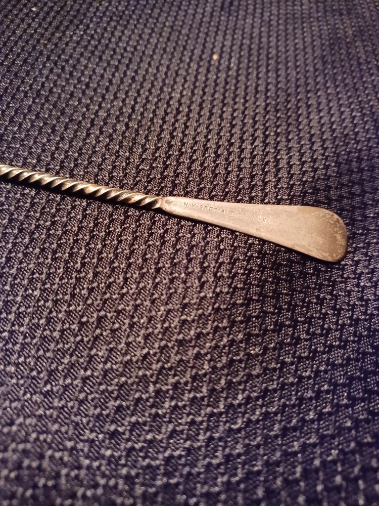 VTG SILVERPLATE TWISTED ROPE STEM SERVING SPOON FLATWARE SFW-17