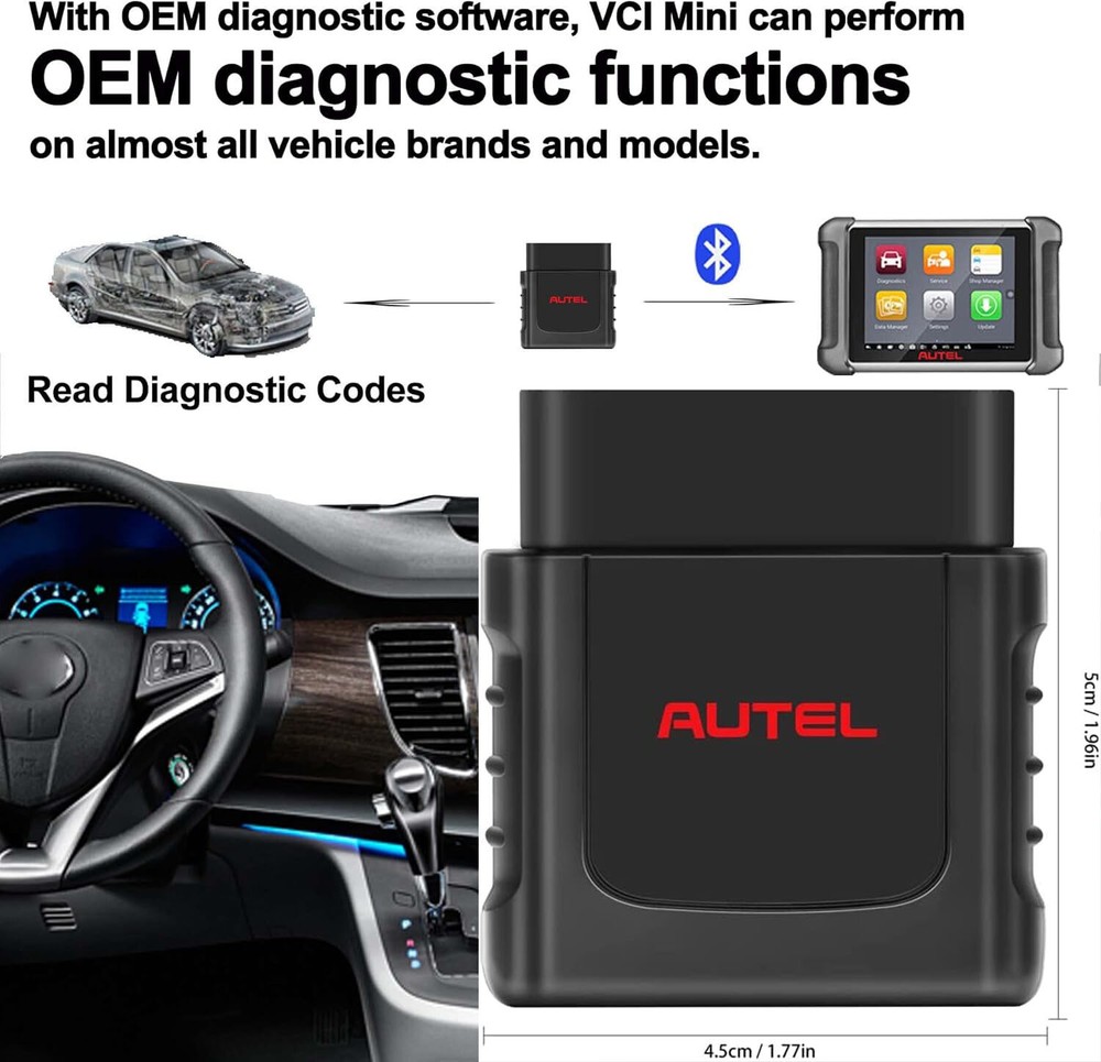 New Autel MaxiVCIMini Bluetooth VCI Mini Diagnostic Interface Wireless Connector