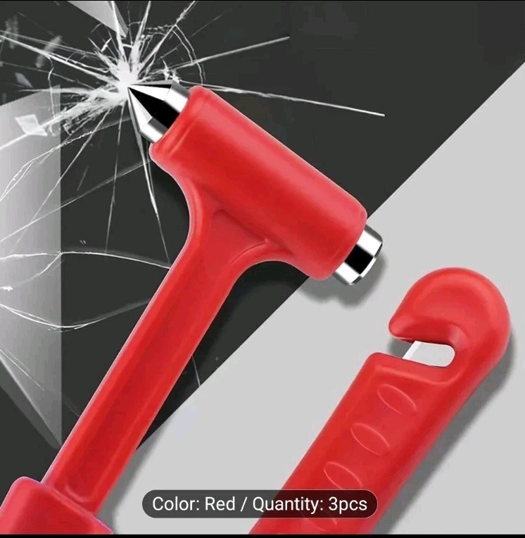 A Multifunctional Emergency Escape Hammer That Breaks Windows in One Second 2pcs