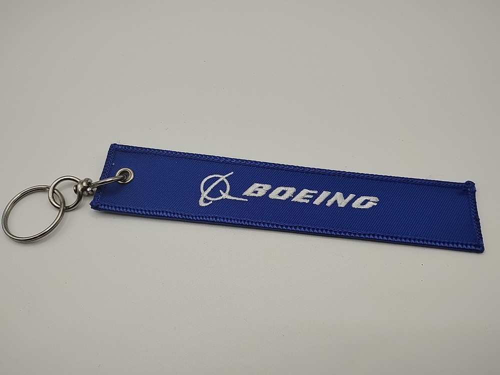Boeing Remove Before Flight Keychain Blue