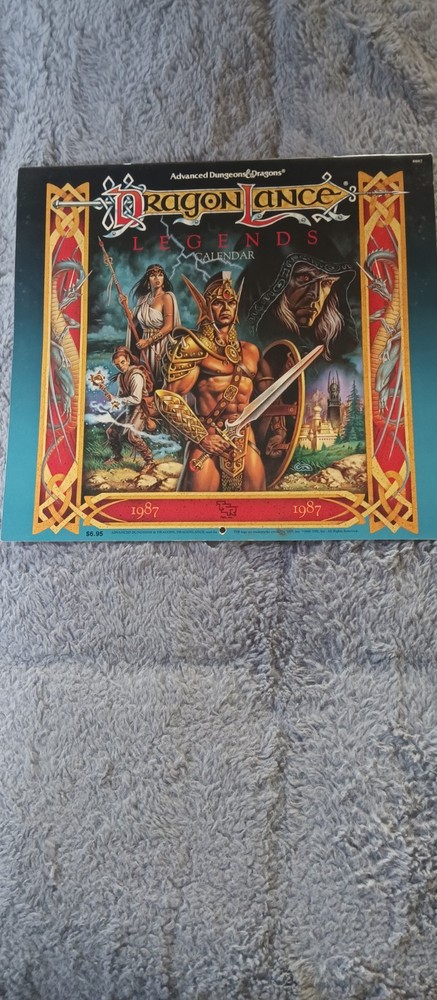 1987 TSR Dungeons And Dragons Calander