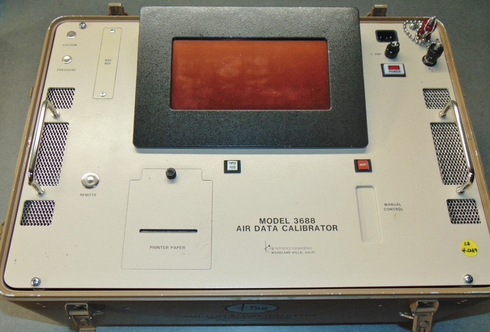 King Nutronics MODEL 3688 AIR DATA TEST SET CALIBRATOR