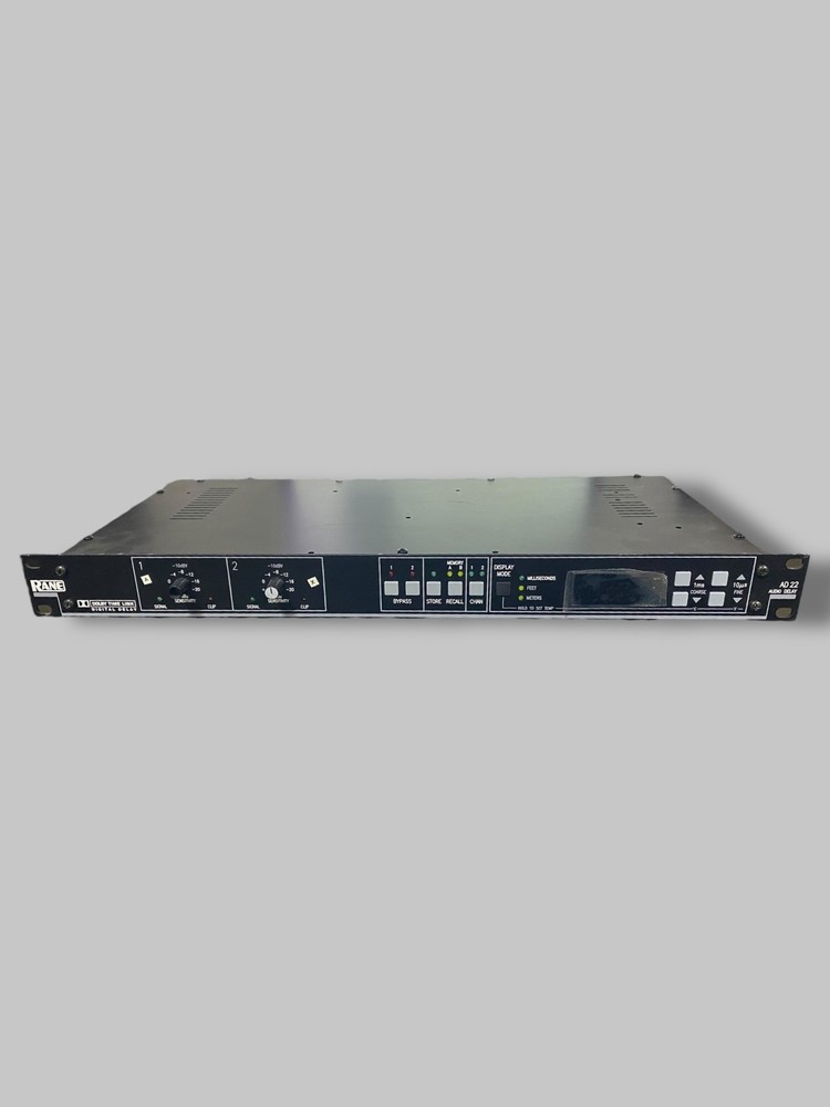 RANE AD 22S 2-Channel Audio Delay Processor – Tested Working – No Power Supply