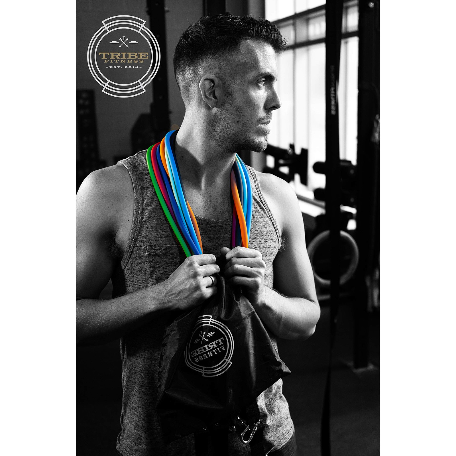 Resistance Bands Set for Men, Women, Exercise & Workout. Fitness Bands for Le...