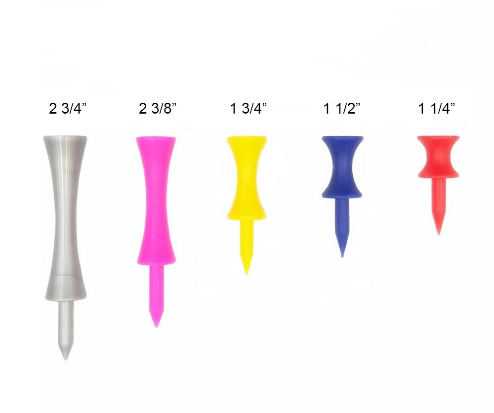 Plastic Step Down / Castle / Consistent Height Golf Tees Various Sizes US Seller