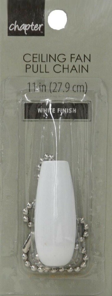 Teardrop White Pull Chain