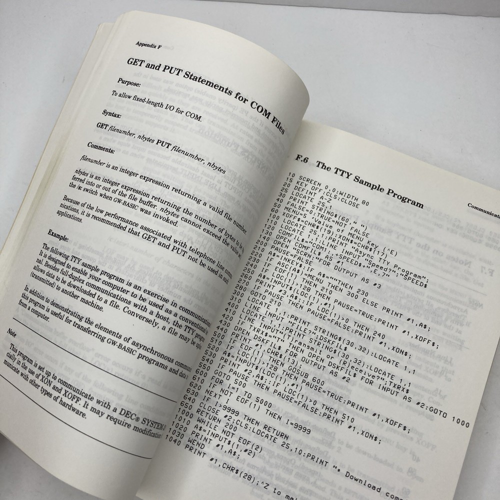 Microsoft GW-Basic User's Guide *PLUS* Using MS-DOS (Rev 3)