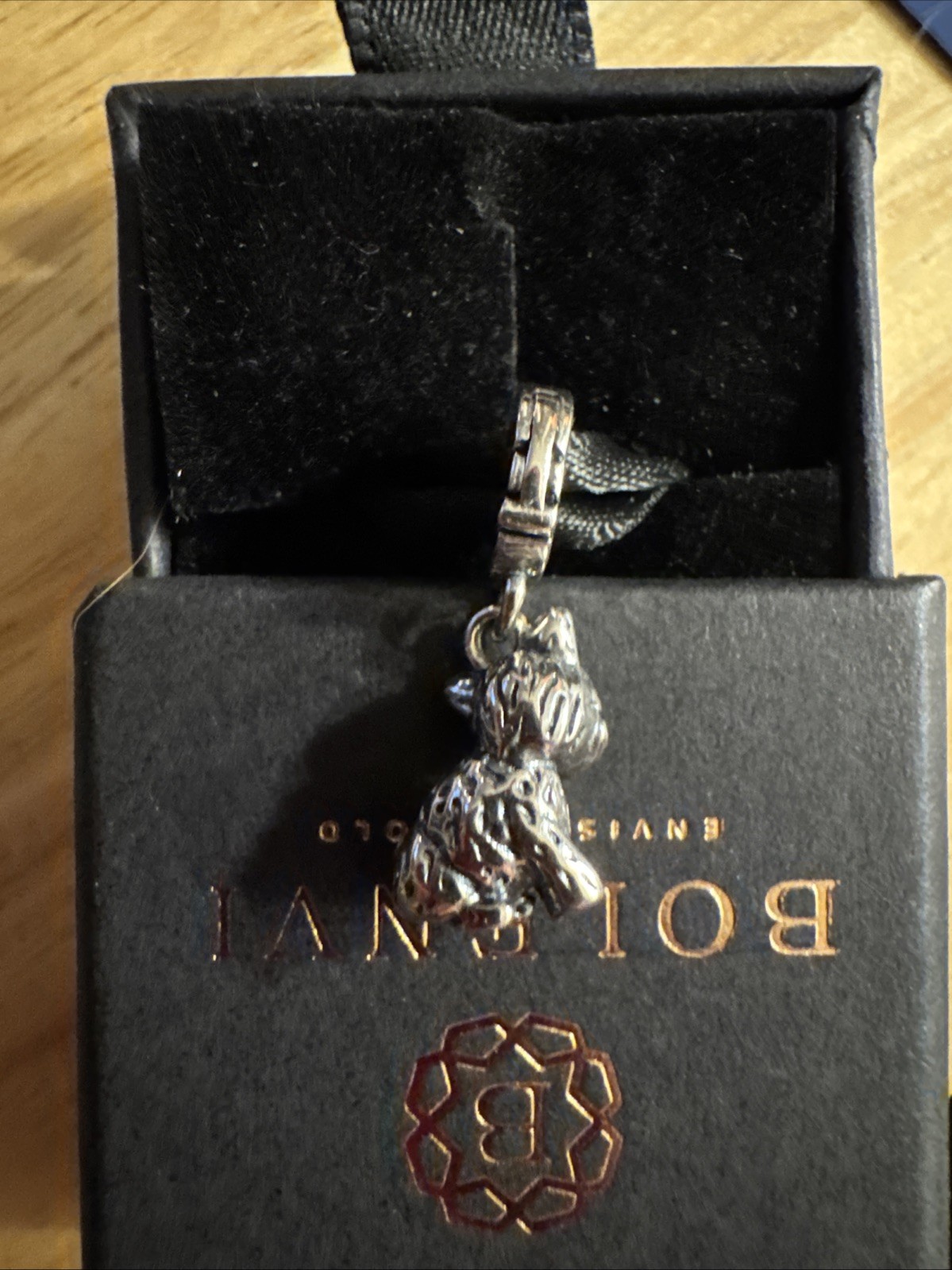 Sterling Silver Yorkshire Terrier Charm For Bracelet Or Necklace NEW