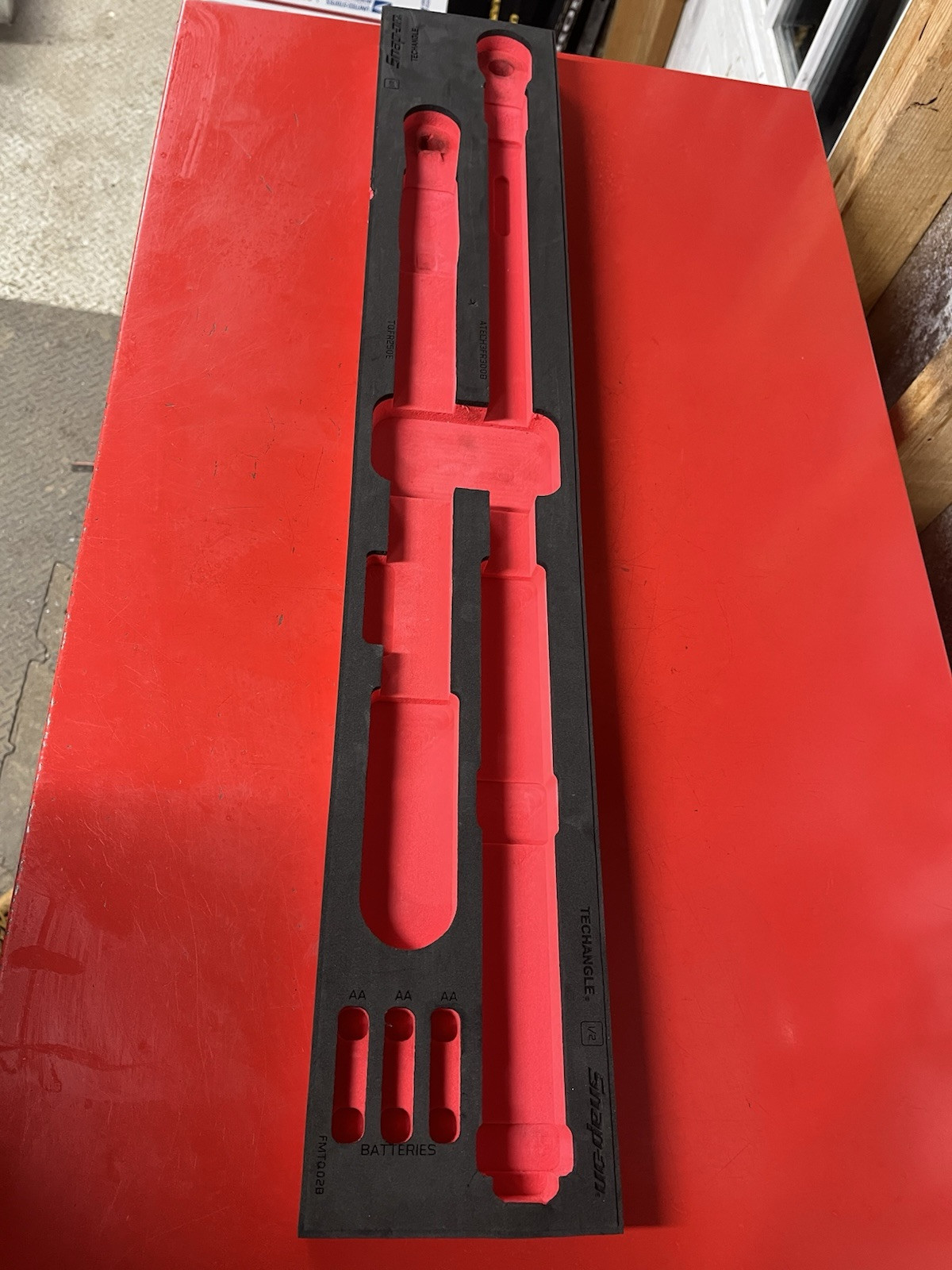 SNAP ON Tools USA NEW Red 2pc Digital Torque Wrench Foam Organizer Only