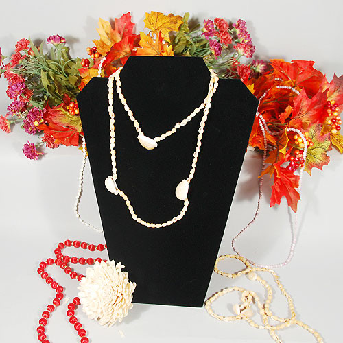 Black velvet necklace jewelry pendant display form easel back 8.5"x12"