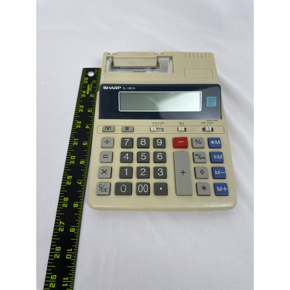 Sharp EL-1801A Calculator UNTESTED FOR PARTS ONLY