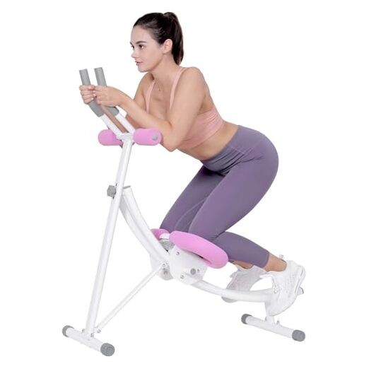 Ab Workout Equipment, Ab Machine with Height Adjustable and Stability, Ab