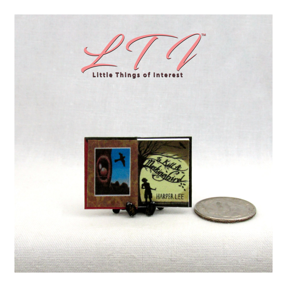 TO KILL A MOCKINGBIRD 1:12 Scale Miniature Readable Illustrated Book