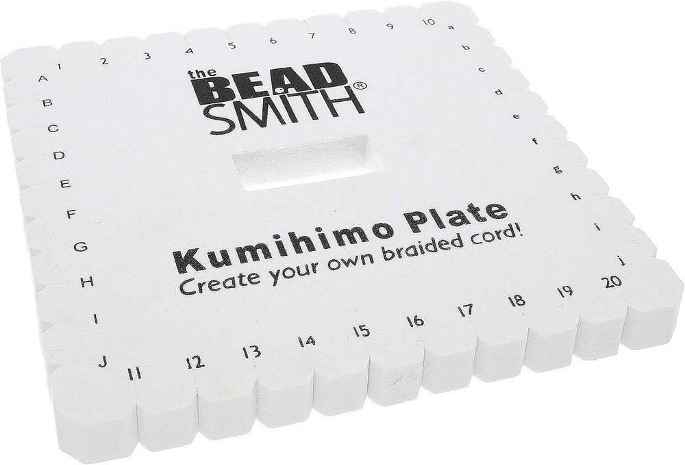 BeadSmith Kumihimo 6"Square Disk Create Your Own Flat Braids