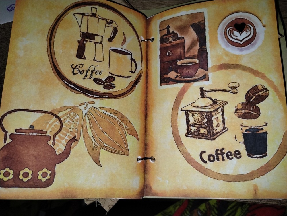 Coffee Junk Journal Scrapbook USA