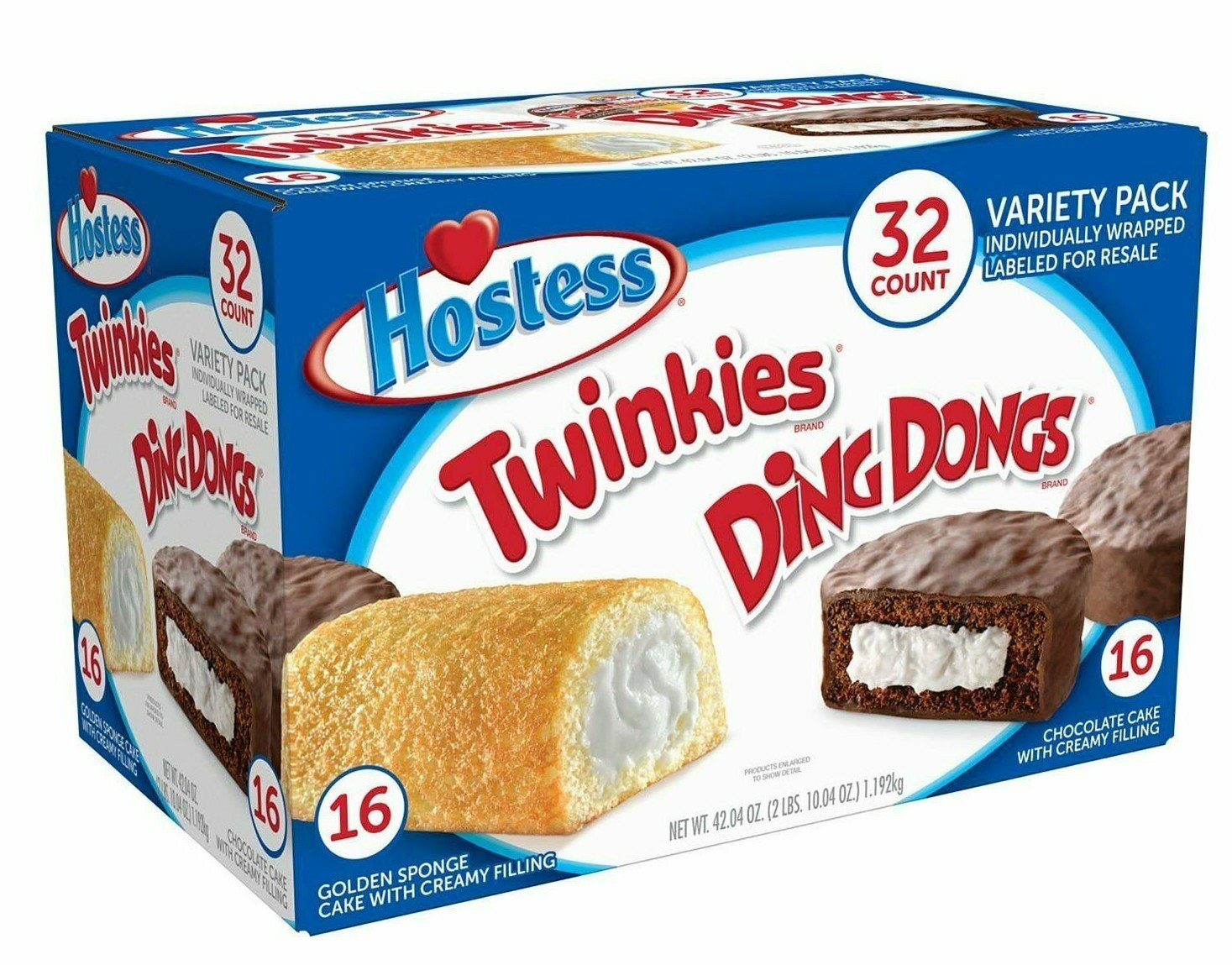 Hostess Twinkies And Ding Dongs Variety Pack 32 CT 42.04 OZ