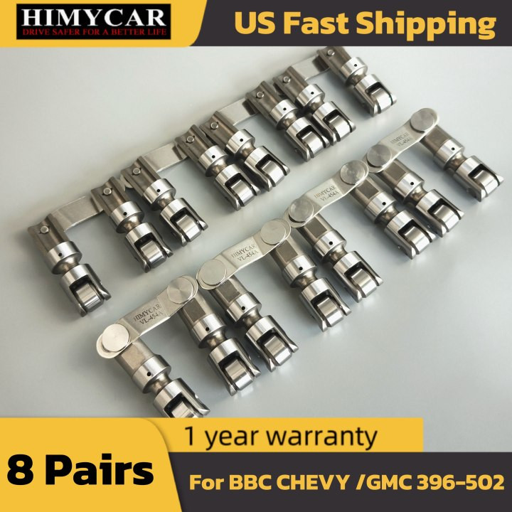 Pro Racer Solid Roller Lifter for BBC CHEVY/GMC 396-502 VERTICAL BAR 8PRS