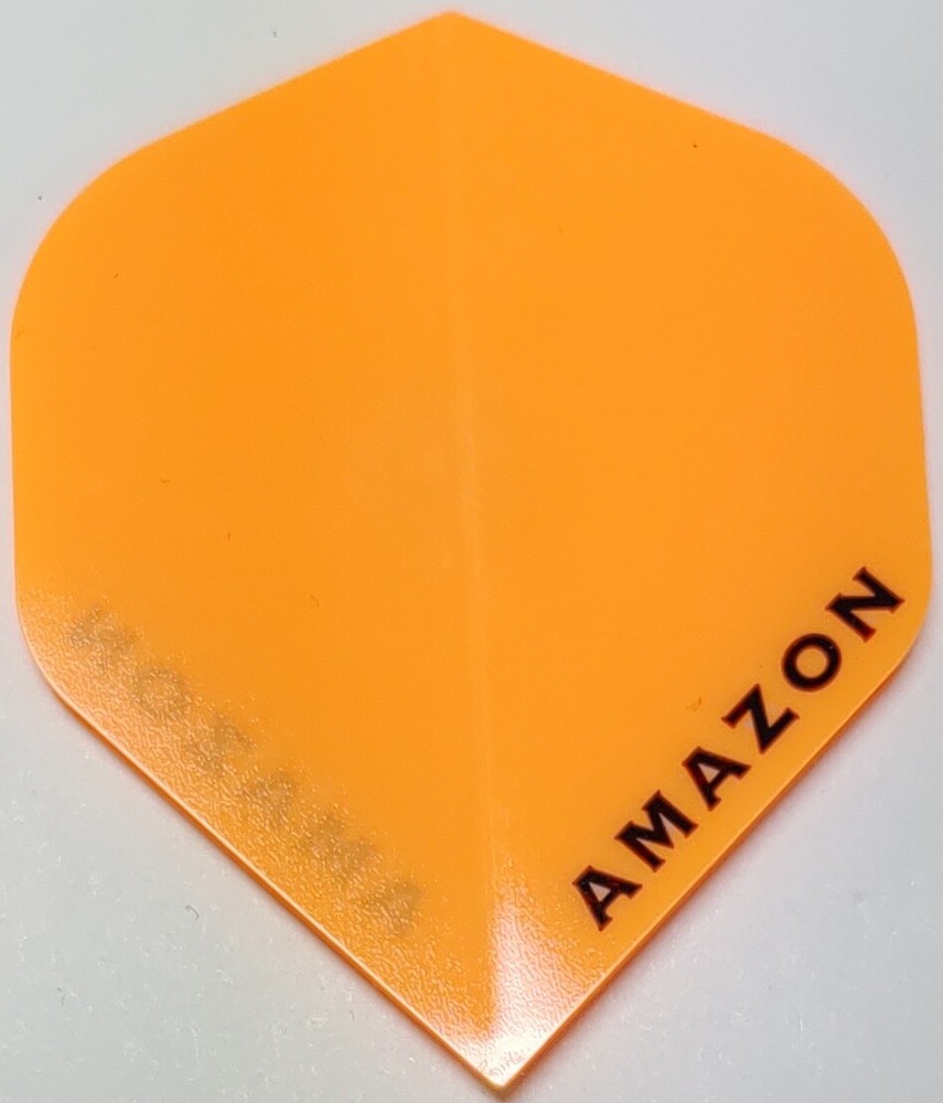Neon Orange AMAZON Dart Flights: 3 per set