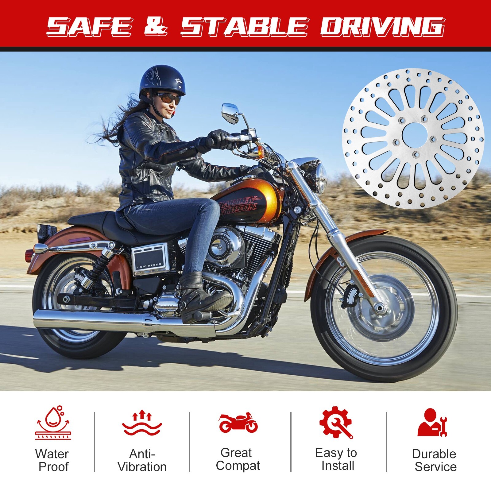 11.5" ( Front & Rear )Brake Rotors for Harley Touring Dynas Touring Sportster US