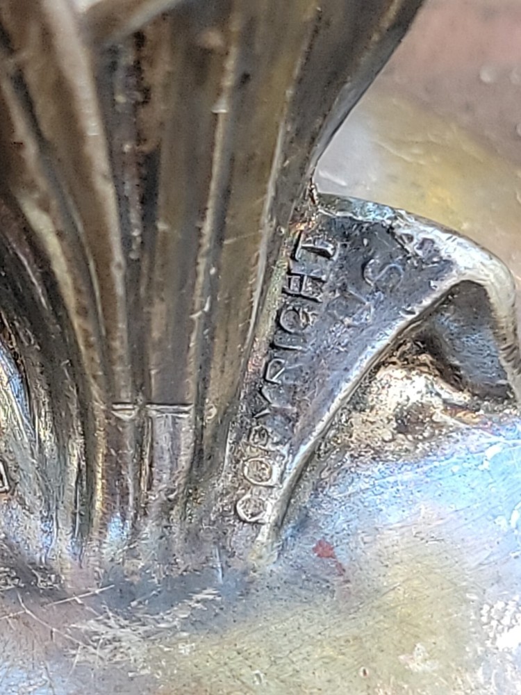 VTG Silverplated FLAMINGO BIRD Figurine Weidlich Bros Mfg Co MADE in USA